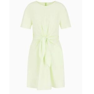 NWT Emporio Armani Poplin Cutout Shirt Dress with Wrap Tie Waist